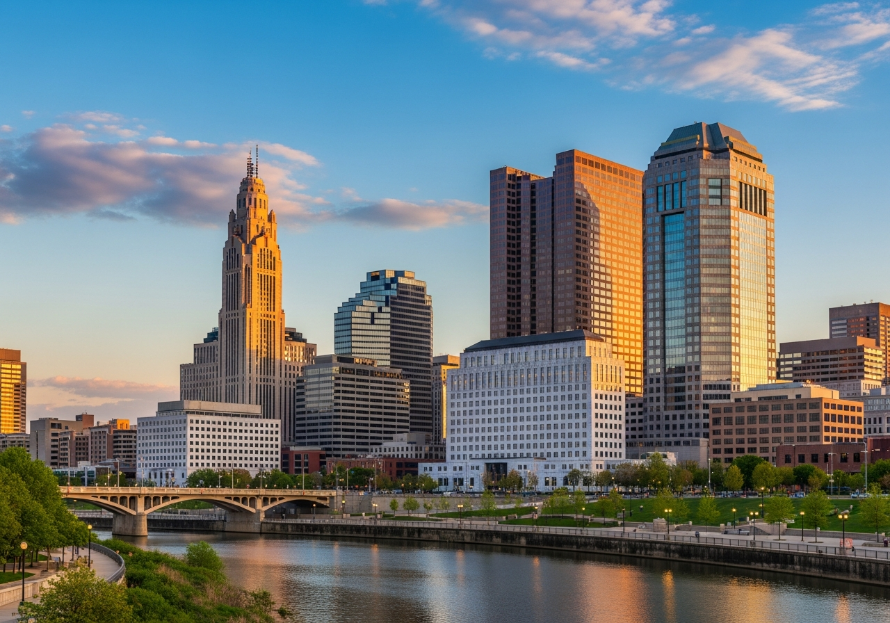 Downtown Columbus Ohio skyline